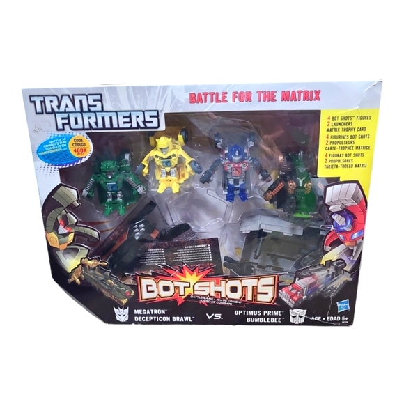 Transformers Bot Shots Battle For The Matrix Optimus Megatron Bee Brawl Launcher - Picture 7 of 10
